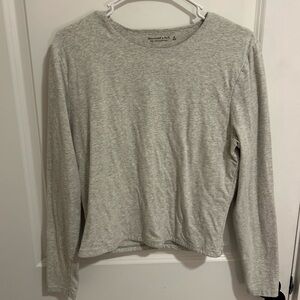 Abercrombie & Fitch Heather Gray Soft AF Top